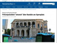 Bild zum Artikel: Nach Freiluft-Party: Randalierer werfen Flaschen nach Polizisten in Frankfurt