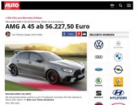 Bild zum Artikel: Stärkste A-Klasse ab 56.227,50 Euro