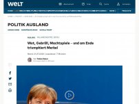 Bild zum Artikel: Wut, Gebrüll, Machtspiele - und am Ende triumphiert Merkel