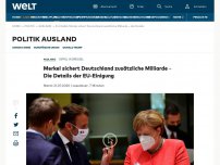 Bild zum Artikel: Merkel sichert Deutschland zusätzliche Milliarde – Die Details der EU-Einigung