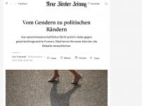 Bild zum Artikel: Wer nicht gendert, landet rasch an den politischen Rändern