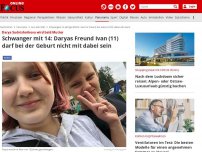Bild zum Artikel: Darya Sudnishnikova wird bald Mutter - Schwanger mit 14: Daryas Freund Ivan (11) darf bei der Geburt nicht mit dabei sein