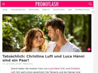 Bild zum Artikel: Tatsächlich: Christina Luft und Luca Hänni sind ein Paar!