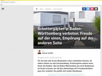 Bild zum Artikel: Baden-Württemberg verbietet Schottergärten - das empört viele