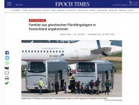 Bild zum Artikel: Familien aus griechischen Flüchtlingslagern in Deutschland angekommen