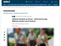 Bild zum Artikel: Völkische Symbole am Ärmel – Uniformierte junge Mädchen wandern durch Sachsen