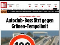 Bild zum Artikel: „Kein Autofahrer wählt euch' - Autoclub-Boss ätzt gegen Grünen-Tempolimit