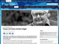 Bild zum Artikel: Ehemaliger SPD-Chef Hans-Jochen Vogel ist tot