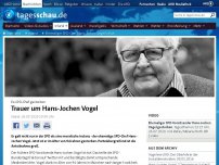 Bild zum Artikel: Ehemaliger SPD-Chef Hans-Jochen Vogel ist tot