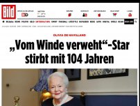 Bild zum Artikel: Olivia de Havilland - „Vom Winde verweht“-Star stirbt mit 104 Jahren