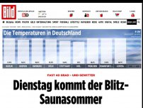 Bild zum Artikel: Fast 40 Grad – und Gewitter - Dienstag kommt der Blitz-Saunasommer