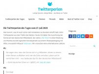 Bild zum Artikel: Die Twitterperlen des Tages vom 27. Juli 2020