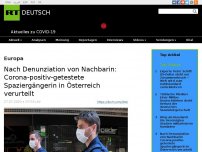 Bild zum Artikel: Nach Denunziation von Nachbarin: Corona-positiv-getestete Spaziergängerin in Österreich verurteilt