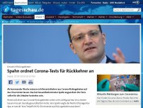 Bild zum Artikel: Spahn kündigt Pflichttests für Reiserückkehrer an