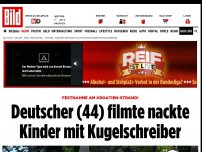 Bild zum Artikel: Festnahme am Kroatien-Strand! - Deutscher filmte nackte Kinder mit Kugelschreiber