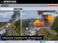 Bild zum Artikel: Faktencheck: Explodierte hier ein Elektroauto?