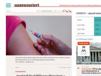Bild zum Artikel: „Impfstoff für 8 Millionen Menschen“ – Regierung arbeitet still und leise an Covid-Impfzwang