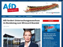 Bild zum Artikel: AfD fordert Untersuchungsausschuss im Bundestag zum Wirecard-Skandal