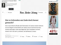 Bild zum Artikel: Hat es Schweden am Ende doch besser gemacht?