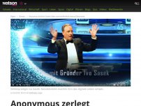 Bild zum Artikel: Jetzt hat sich Ivo Sasek mit den Falschen angelegt – Anonymous zerpflückt den Sekten-Guru