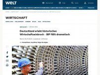 Bild zum Artikel: Deutschland erlebt historischen Wirtschaftseinbruch – BIP fällt um 10,1 Prozent