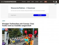 Bild zum Artikel: Weniger Verbrechen seit Corona: Tom Turbo wird zu Citybike umgeschult