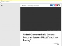 Bild zum Artikel: Polizei könnte Corona-Tests für Reiserückkehrer mit Gewalt durchsetzen