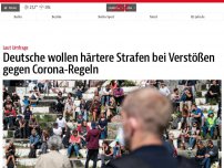 Bild zum Artikel: Deutsche wollen härtere Strafen bei Verstößen gegen Corona-Regeln