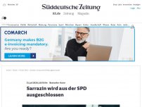 Bild zum Artikel: Bestseller-Autor: Sarrazin wird aus der SPD ausgeschlossen