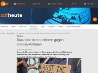 Bild zum Artikel: Tausende demonstrieren gegen Corona-Maßnahmen