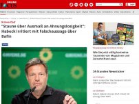 Bild zum Artikel: Grünen-Chef - 'Staunt über Ausmaß an Ahnungslosigkeit': Habeck irritiert mit Falschaussage über Bafin