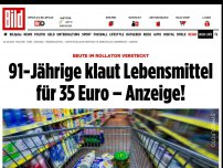 Bild zum Artikel: Beute im Rollator versteckt - 91-Jährige klaut Lebensmittel für 35 Euro – Anzeige!