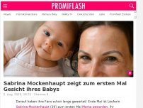 Bild zum Artikel: Sabrina Mockenhaupt zeigt zum ersten Mal Gesicht ihres Babys