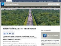 Bild zum Artikel: Corona-Demo in Berlin: Fake News über Zahl der Teilnehmer