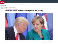 Bild zum Artikel: 'Das macht ihn verrückt': Trump-Nichte: Merkel intelligenter als Trump