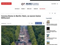 Bild zum Artikel: Corona-Demo in Berlin: Nein, es waren keine Millionen!