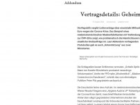 Bild zum Artikel: Vertragsdetails: Geheim