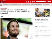 Bild zum Artikel: Gastkommentar - Kühnert will ohne Berufserfahrung in Bundestag: Trend zum 'Nur-Politiker' ist bedenklich
