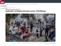 Bild zum Artikel: Antrag Thüringens blockiert: Seehofer verbietet Einreise neuer Flüchtlinge