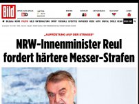 Bild zum Artikel: „Aufrüstung auf der Straße“ - NRW-Innenminister Reul fordert härtere Messer-Strafen
