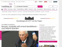 Bild zum Artikel: Bericht: Wolfgang Schäuble will erneut kandidieren – und Rekord knacken