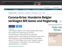 Bild zum Artikel: Corona-Krise: Hunderte Belgier verklagen Bill Gates und Regierung