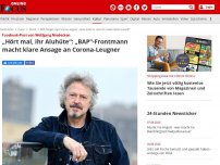 Bild zum Artikel: Facebook-Post von Wolfgang Niedecken - „Hört mal, ihr Aluhüte“: „BAP“-Frontmann macht klare Ansage an Corona-Leugner
