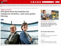 Bild zum Artikel: 'Möglich und denkbar' - SPD-Spitze kann sich Koalition mit Linkspartei vorstellen - auch unter grüner Führung