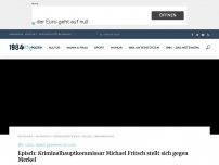 Bild zum Artikel: Episch: Kriminalhauptkommissar Michael Fritsch stellt sich gegen Merkel