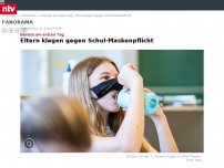 Bild zum Artikel: Bereits am ersten Tag: Eltern klagen gegen Schul-Maskenpflicht