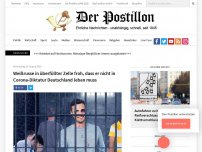 Bild zum Artikel: Weißrusse in überfüllter Zelle froh, dass er nicht in Corona-Diktatur Deutschland leben muss