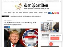 Bild zum Artikel: Um die Briefwahl sicherer zu machen: Trump lässt neue Briefkästen aufstellen