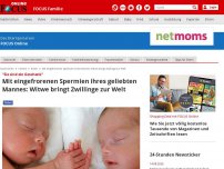 Bild zum Artikel: 'Sie sind ein Geschenk' - Mit eingefrorenen Spermien ihres geliebten Mannes: Witwe bringt Zwillinge zur Welt