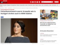 Bild zum Artikel: Tania Kambouri im Interview - Polizeikommissarin warnt: Krawalle wie in Stuttgart drohen auch in NRW-Städten